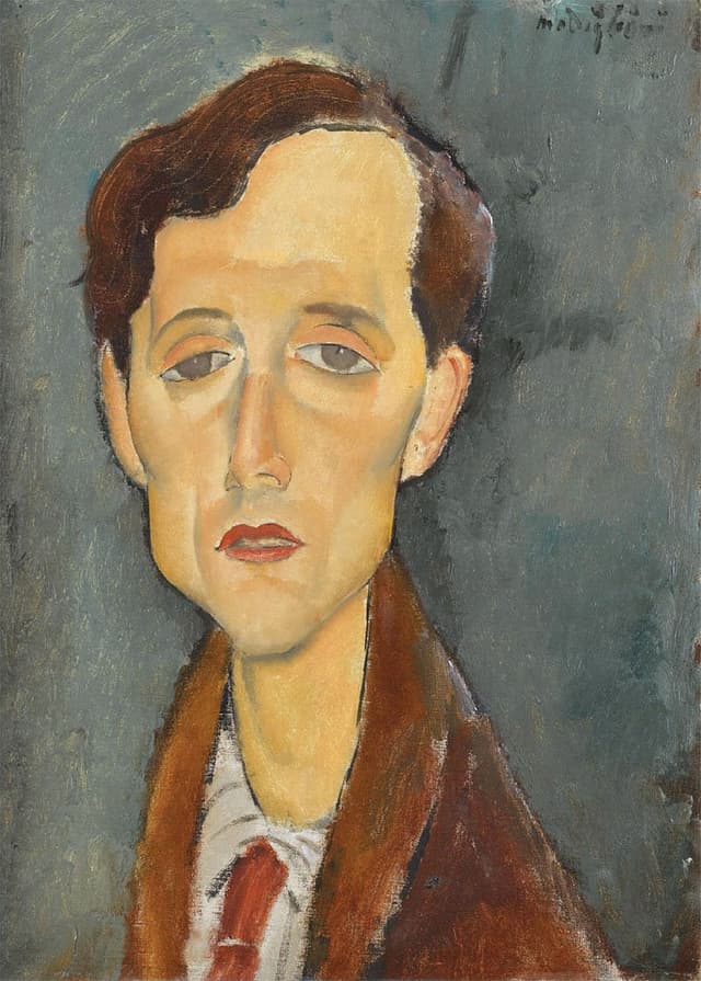 Portrait de Franz Hellens par Amedeo Modigliani