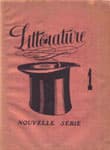 couverture de la revue littérature nouvelle série