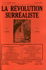 Couverture de la Révolution Surréaliste n° 4