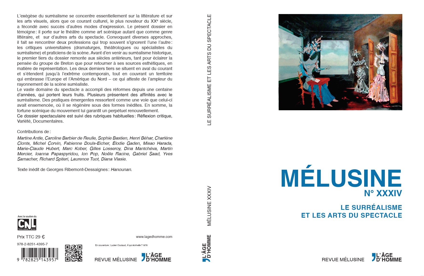 Couverture de la revue Mélusine n° 34