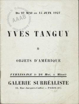 Affiche exposition Yves Tanguy & objets d'Amérique